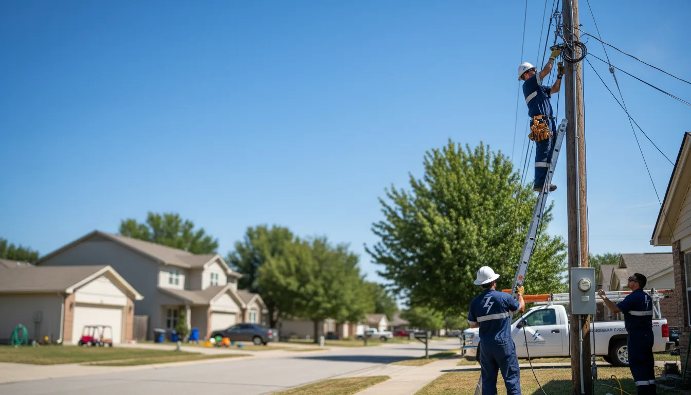 Residential electrician providing installation services in Gilbert, PA